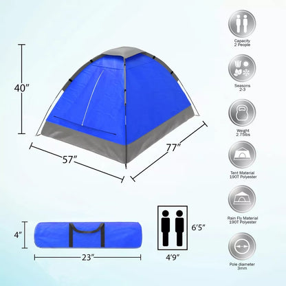 Lightweight 1-2 Person Waterproof Hiking Tent