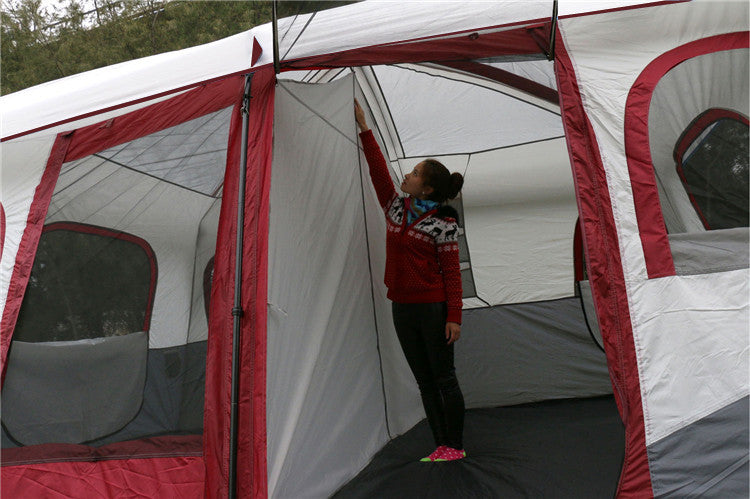 Large Space 2 Room House Shaped Tent