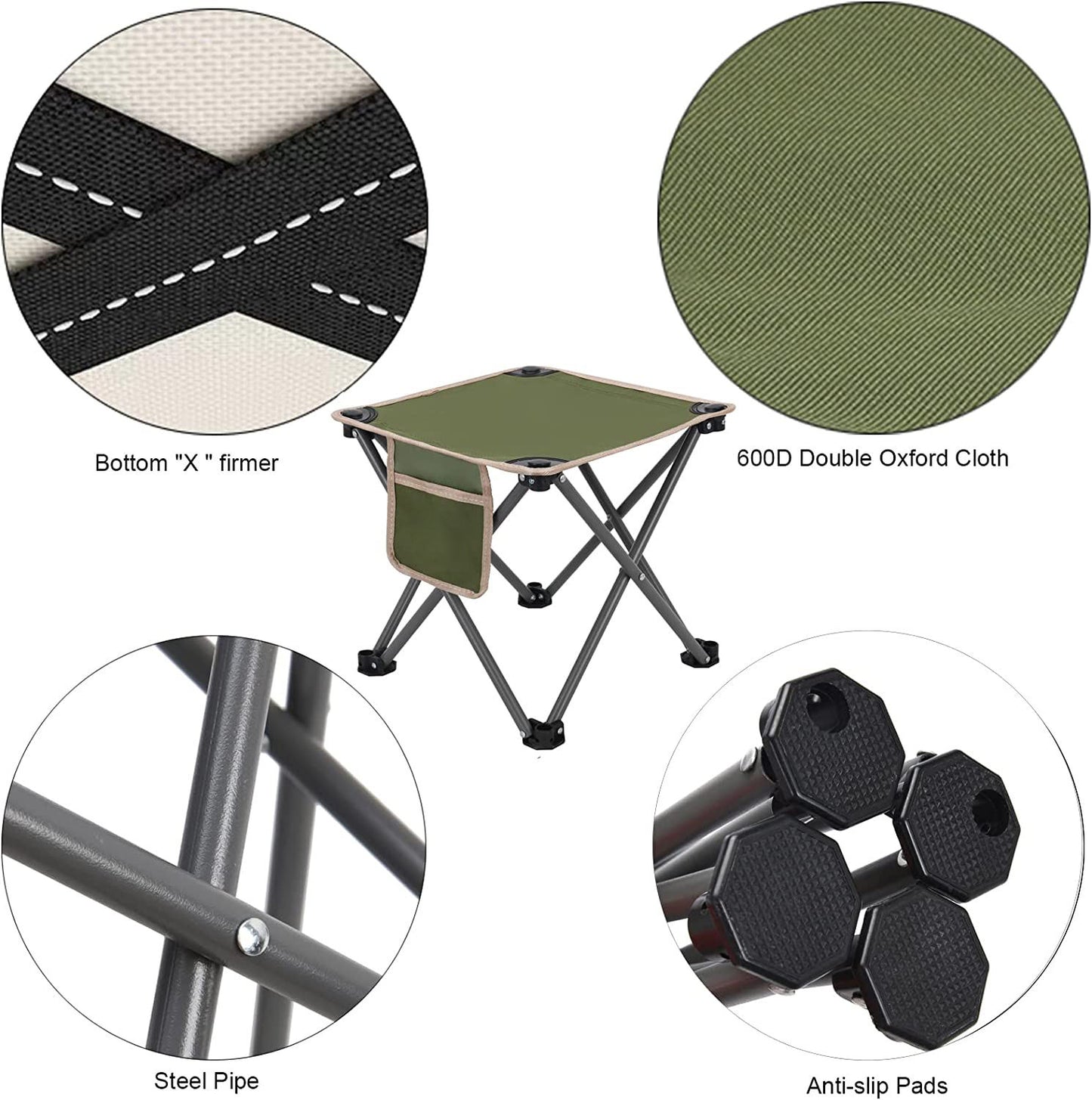 Lightweight Camping Stool with Carry Bag