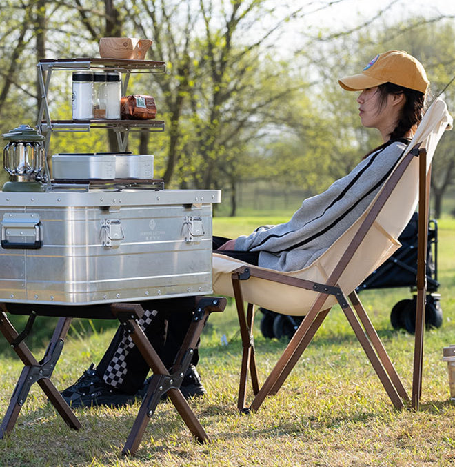 Portable Solid Wood Beach Chair