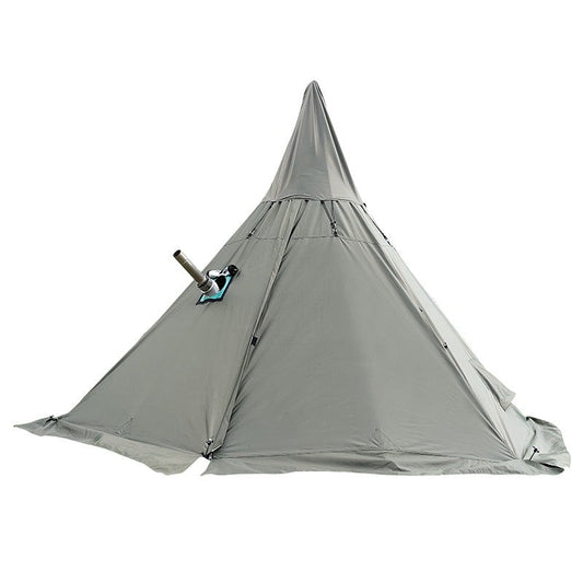 3-4 Person Pyramid Tent with Chimneys